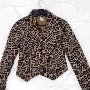 Cheetah print jacket